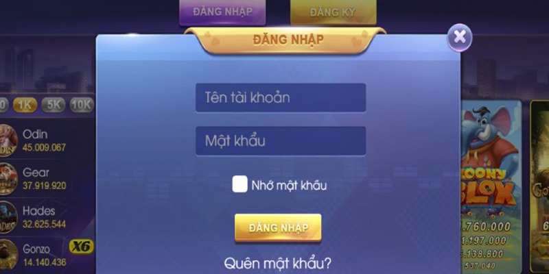 Các bước đăng nhập siêu tốc